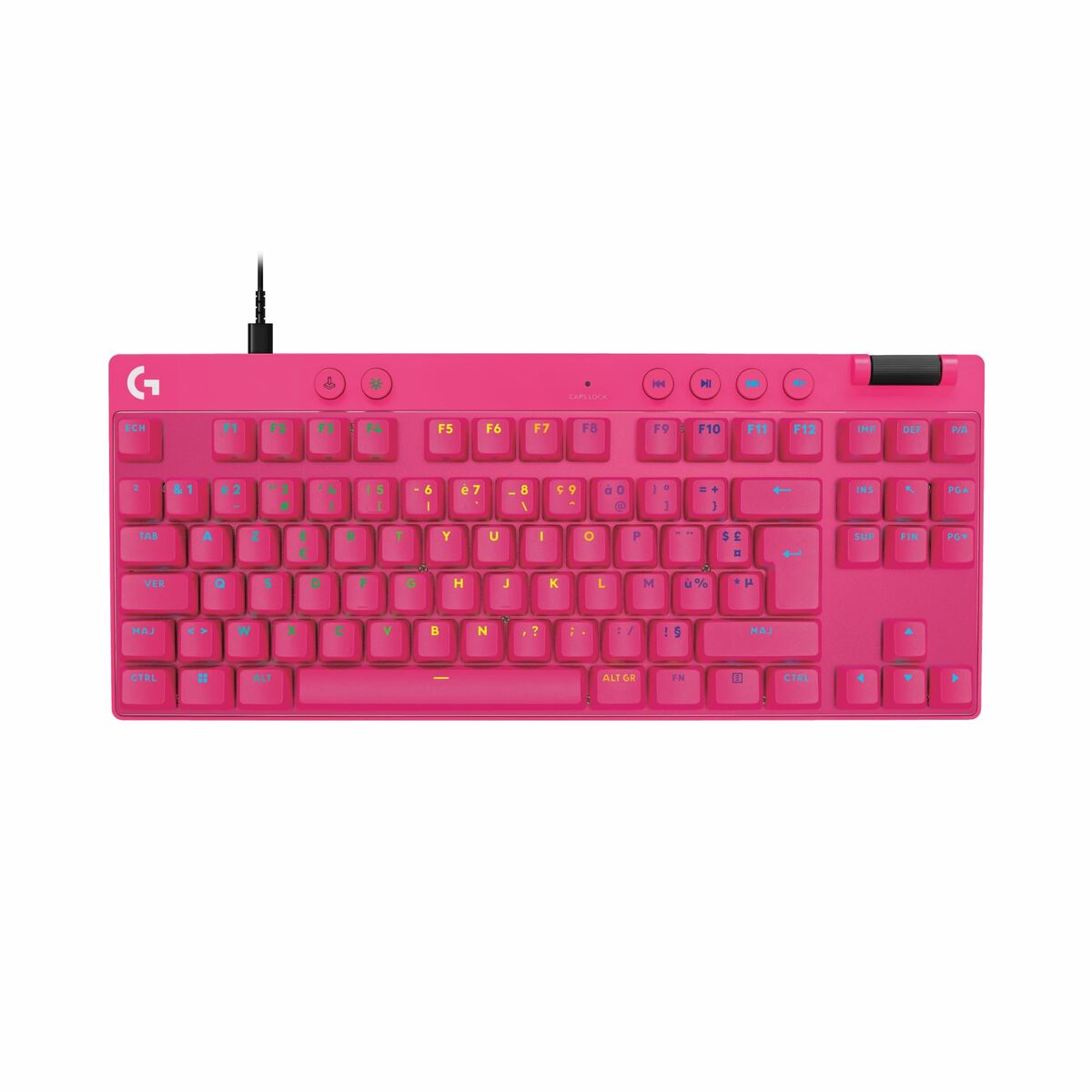 Afbeeldingen van Keyboard and Mouse Logitech 920-013249 Pink Azerty French