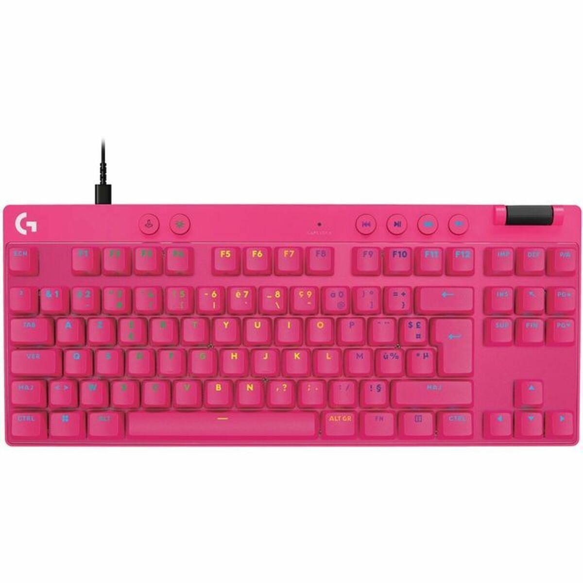 Afbeeldingen van Keyboard and Mouse Logitech 920-013249 Pink Azerty French
