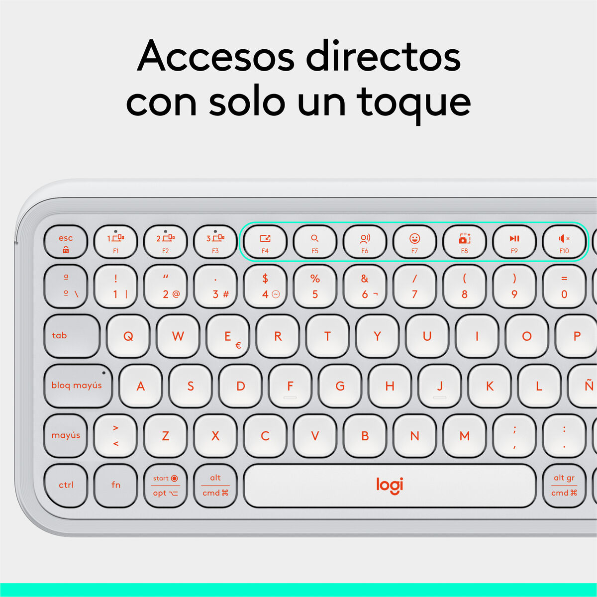 Afbeeldingen van Keyboard Logitech 920-013069 White