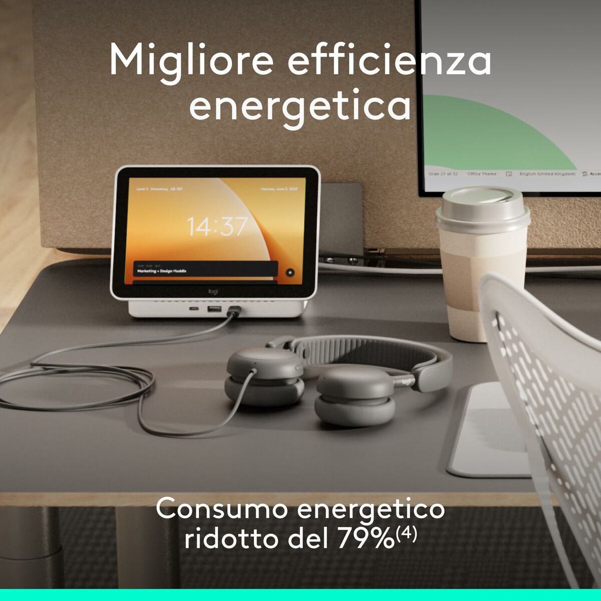 Ausinės Logitech 981-001498 Grafito