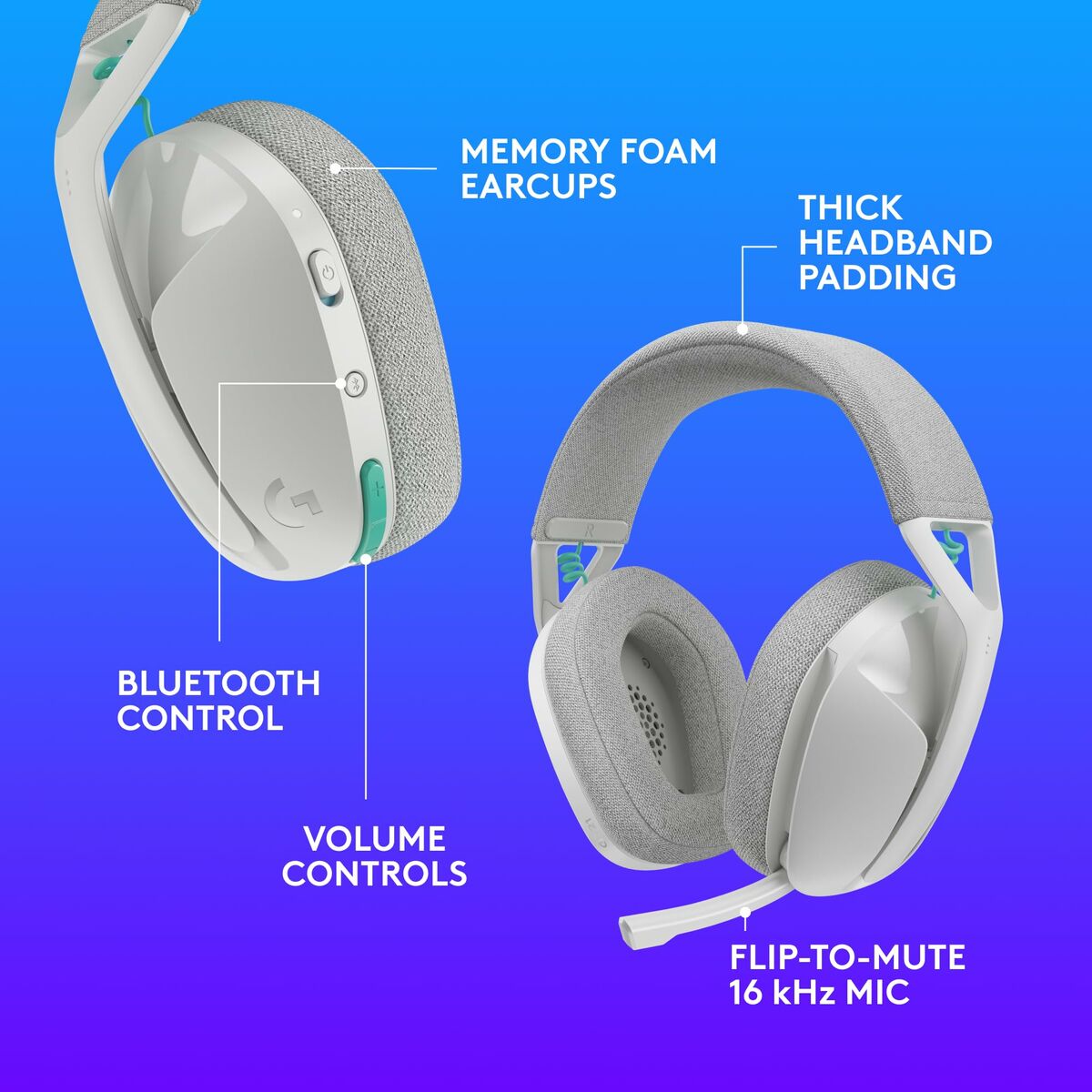 Headphones Logitech 981-001569 White