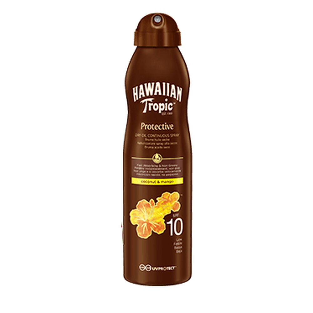 Brume Solaire Protectrice Hawaiian Tropic Coco Mangue Spf 10 (180 ml)
