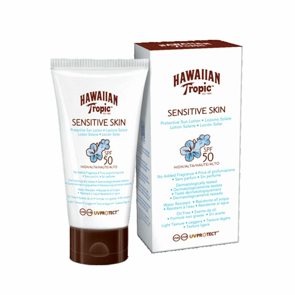 Sun Lotion Hawaiian Tropic Spf 50 Sensitive Skin (90 ml)