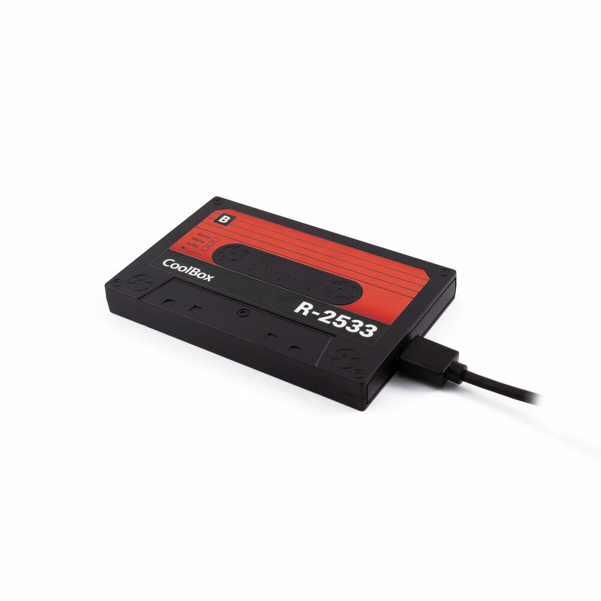 Bild von Festplatte CoolBox SlimChase R-2533 2,5" Schwarz/Rot