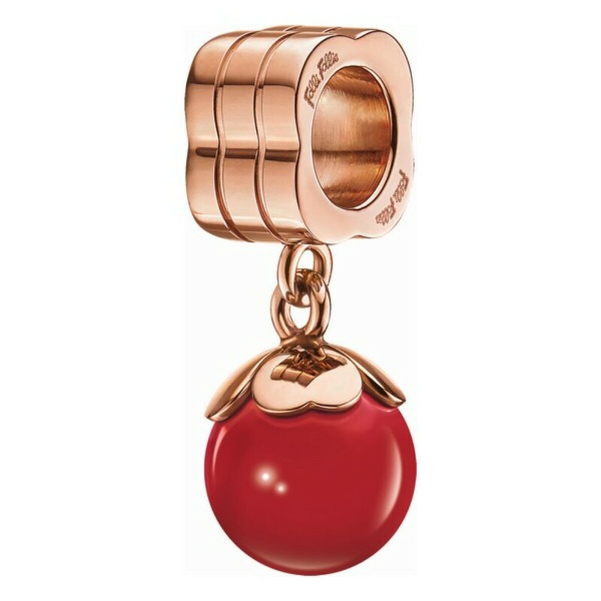 Perle de verre Femme Folli Follie 3P16T014RR Rouge (1 cm)