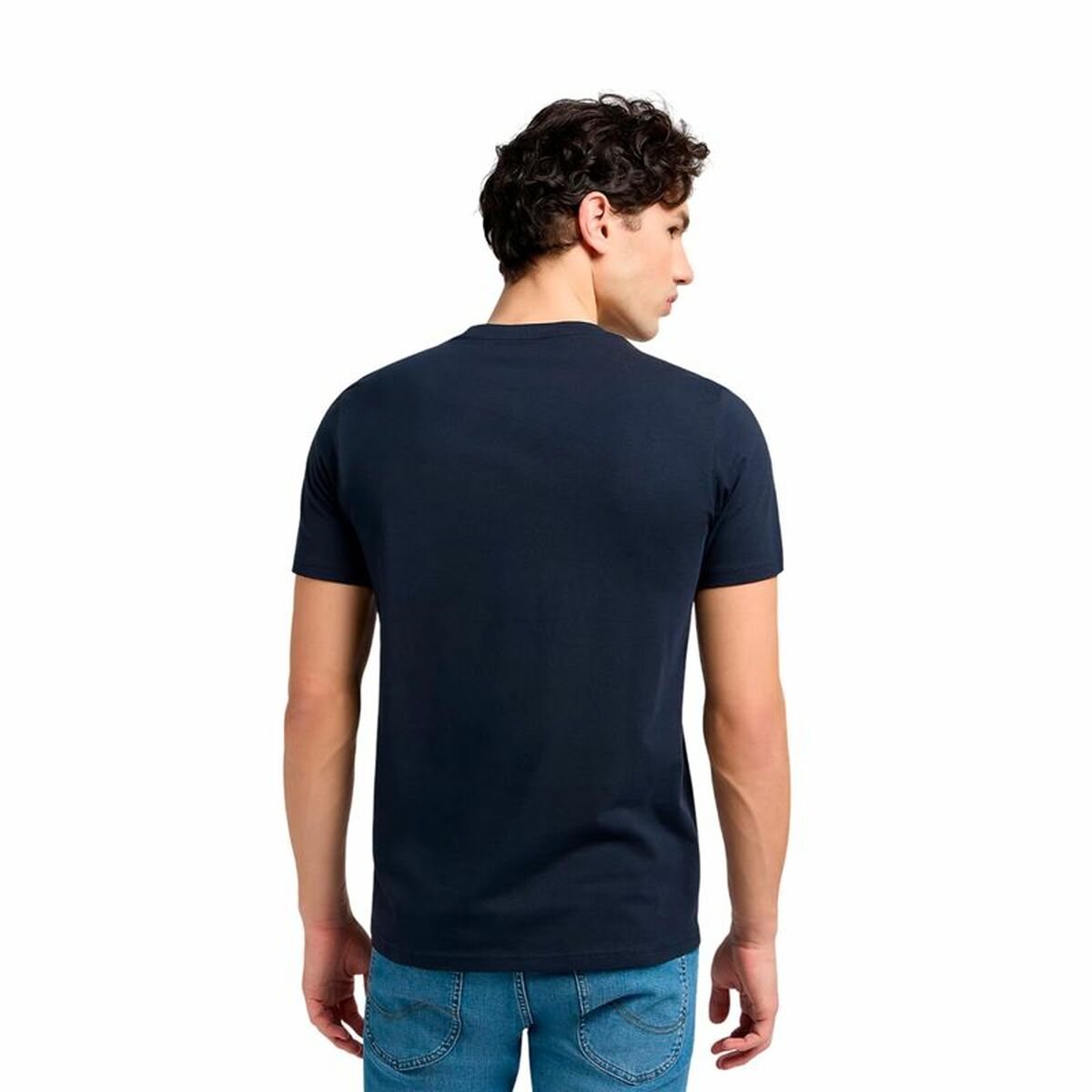 Image secondaire de T-shirt à manches courtes homme Lee Wobbly Logo Tee Blue marine