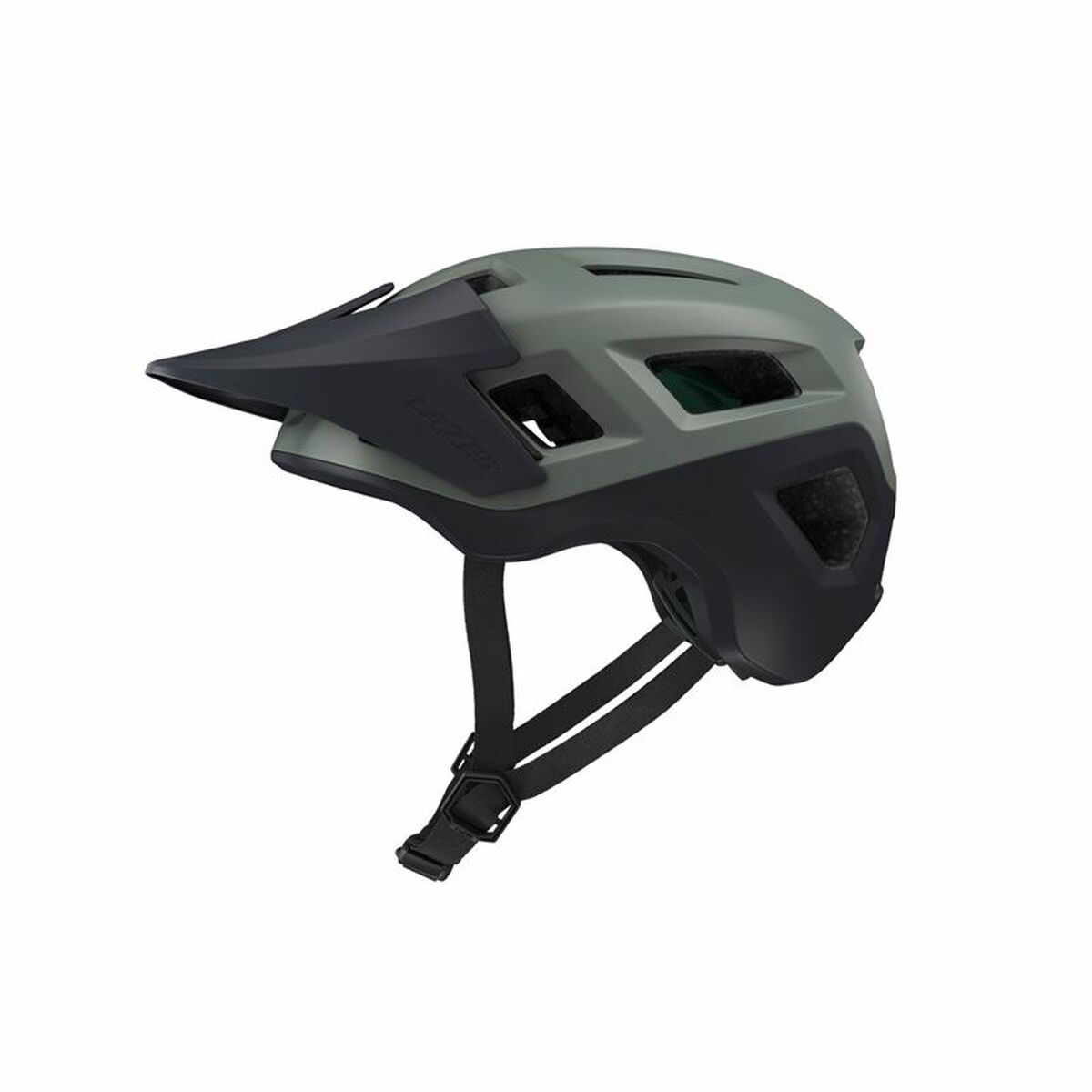 Adult’s Cycling Helmet Lazer Coyote KinetiCore Dark green L