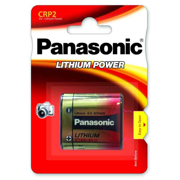 Batterie Panasonic Corp. Lithium Power CPR2 1400 mAh 6 V (Reconditionné A+)