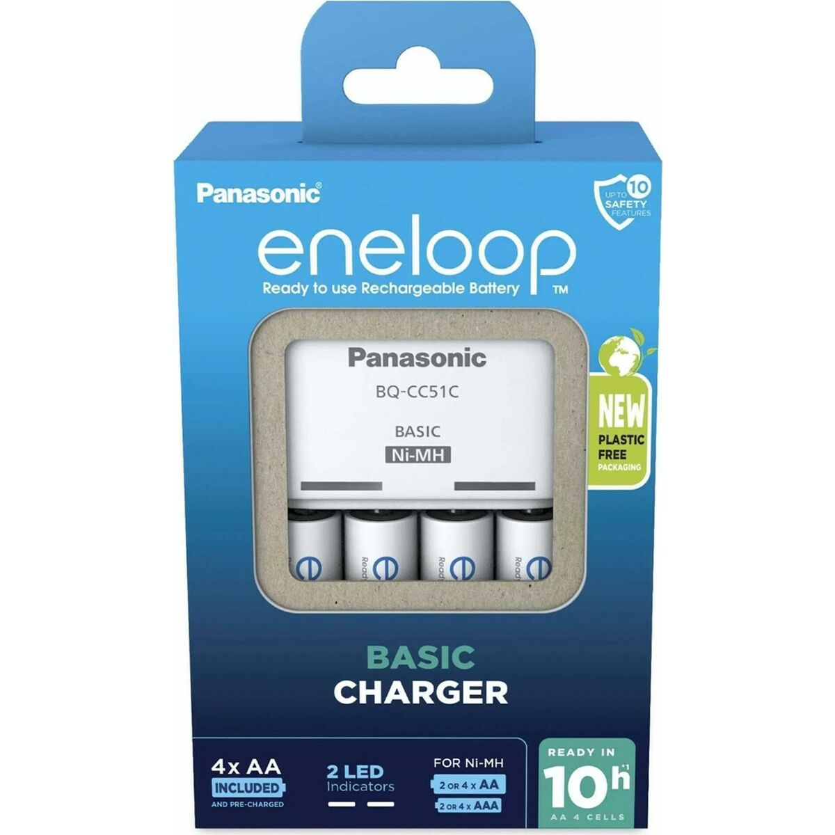 Afbeeldingen van Battery charger Panasonic K-KJ51MCD40E Batteries x 4