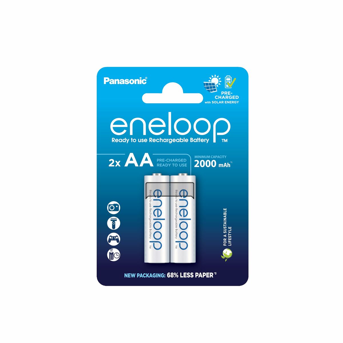 Image secondaire de Piles Rechargeables Panasonic BK-3MCDE/2CP