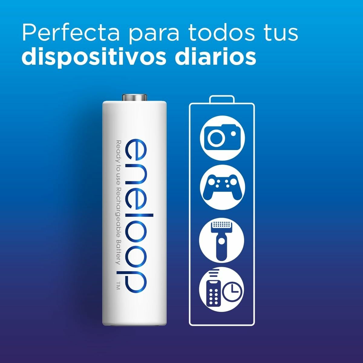 Rechargeable Batteries Panasonic BK-3MCDE/2CP