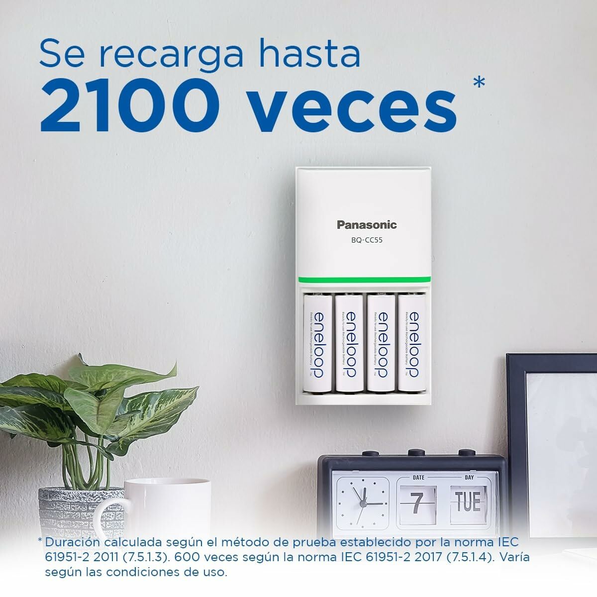 Rechargeable Batteries Panasonic BK-3MCDE/2CP