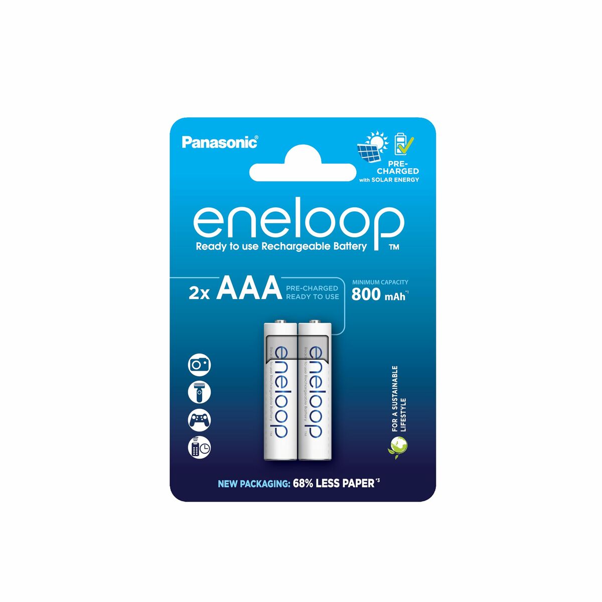 Image secondaire de Piles Rechargeables Panasonic BK-4MCDE/2CP