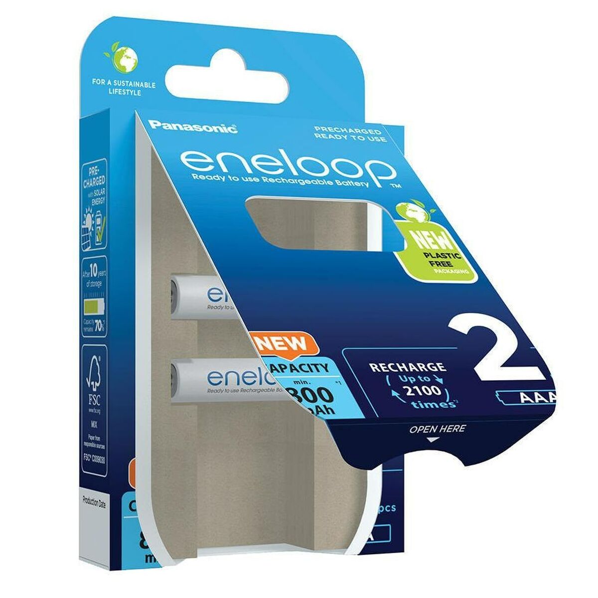 Rechargeable Batteries Panasonic BK-4MCDE/2CP