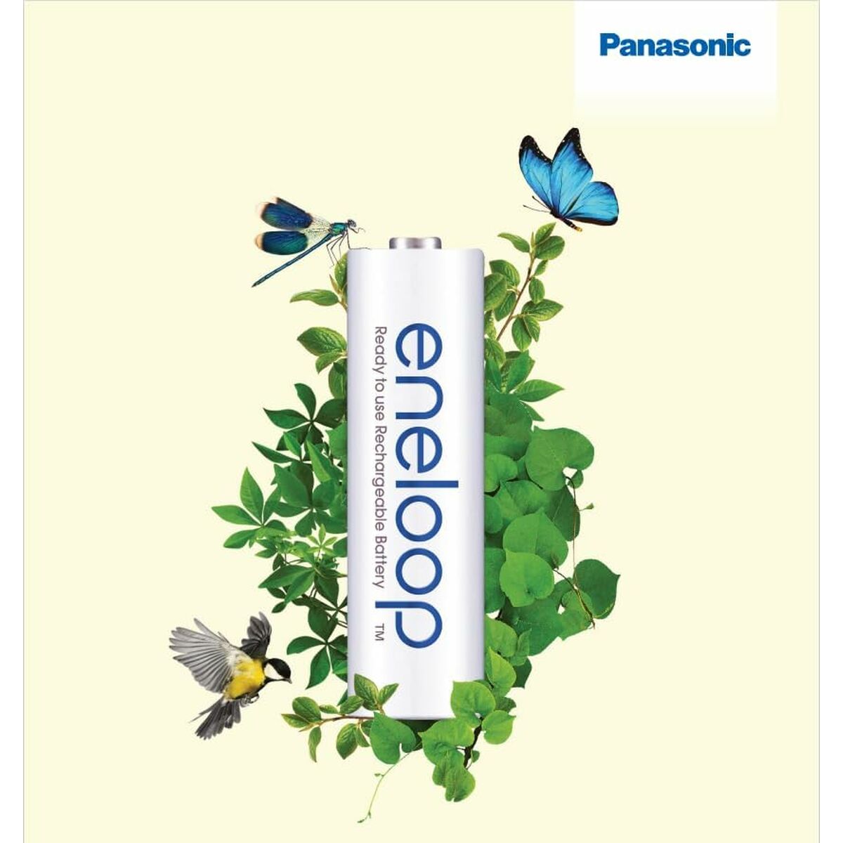 Rechargeable Batteries Panasonic BK-3HCDE/4CP+CASE