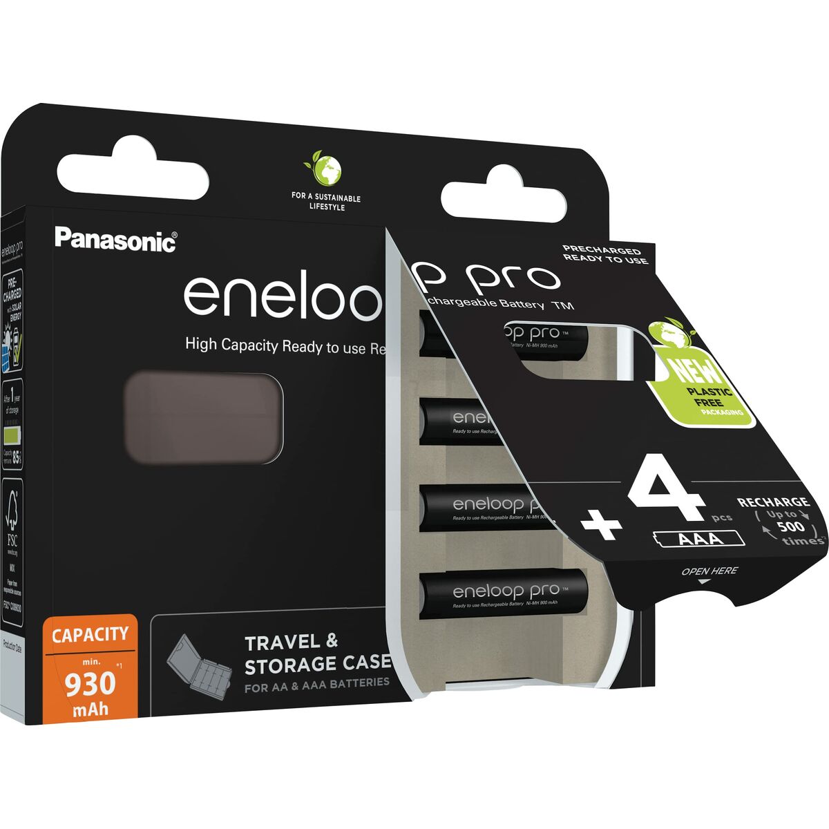 Image secondaire de Piles Rechargeables Panasonic BK-4HCDE/4CP+CASE