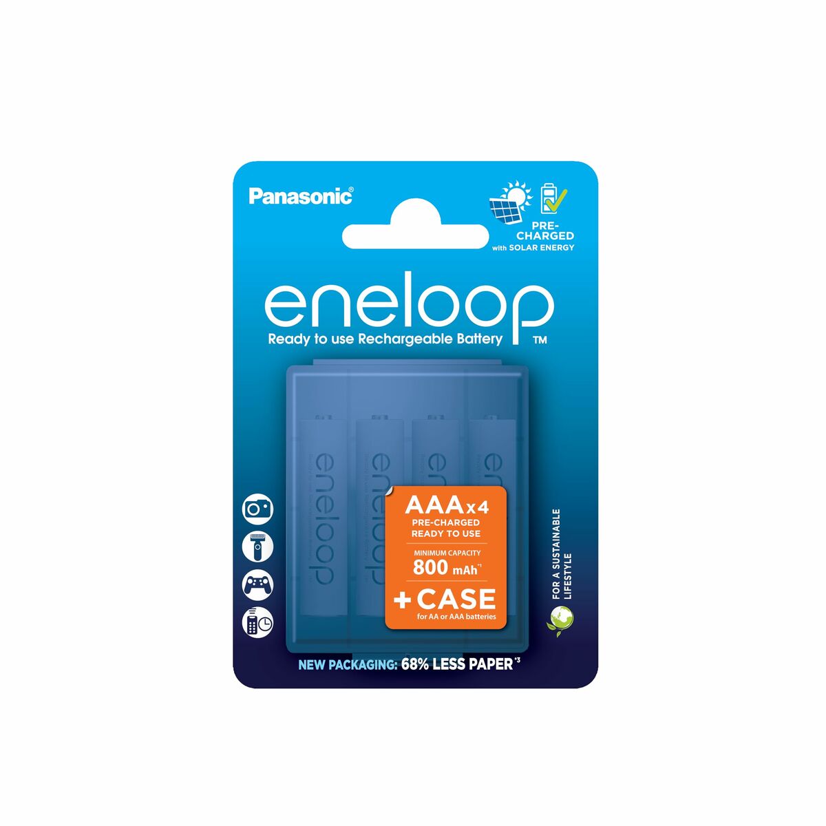 Image secondaire de Piles Rechargeables Panasonic BK-4MCDE/4CP+CASE