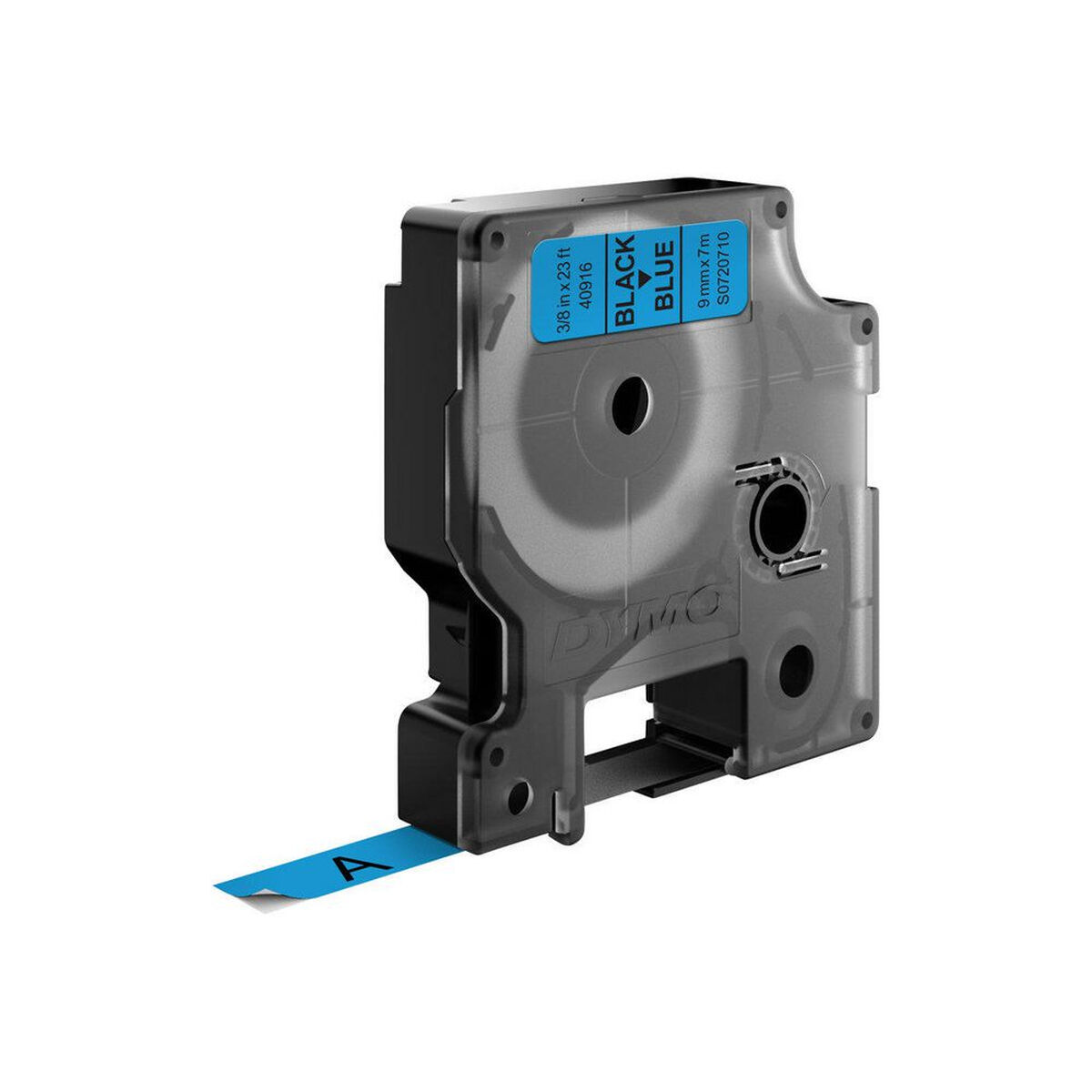Afbeeldingen van Laminated Tape for Labelling Machines Dymo D1 40916 9 mm LabelManager™ Black Blue (5 Units)