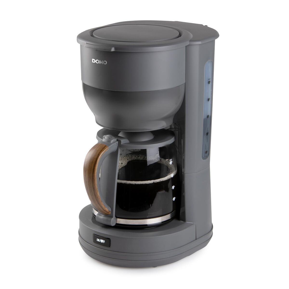 Drip Koffiemachine DOMO DO754K Grijs 900 W 10 Koppar 1,25 L