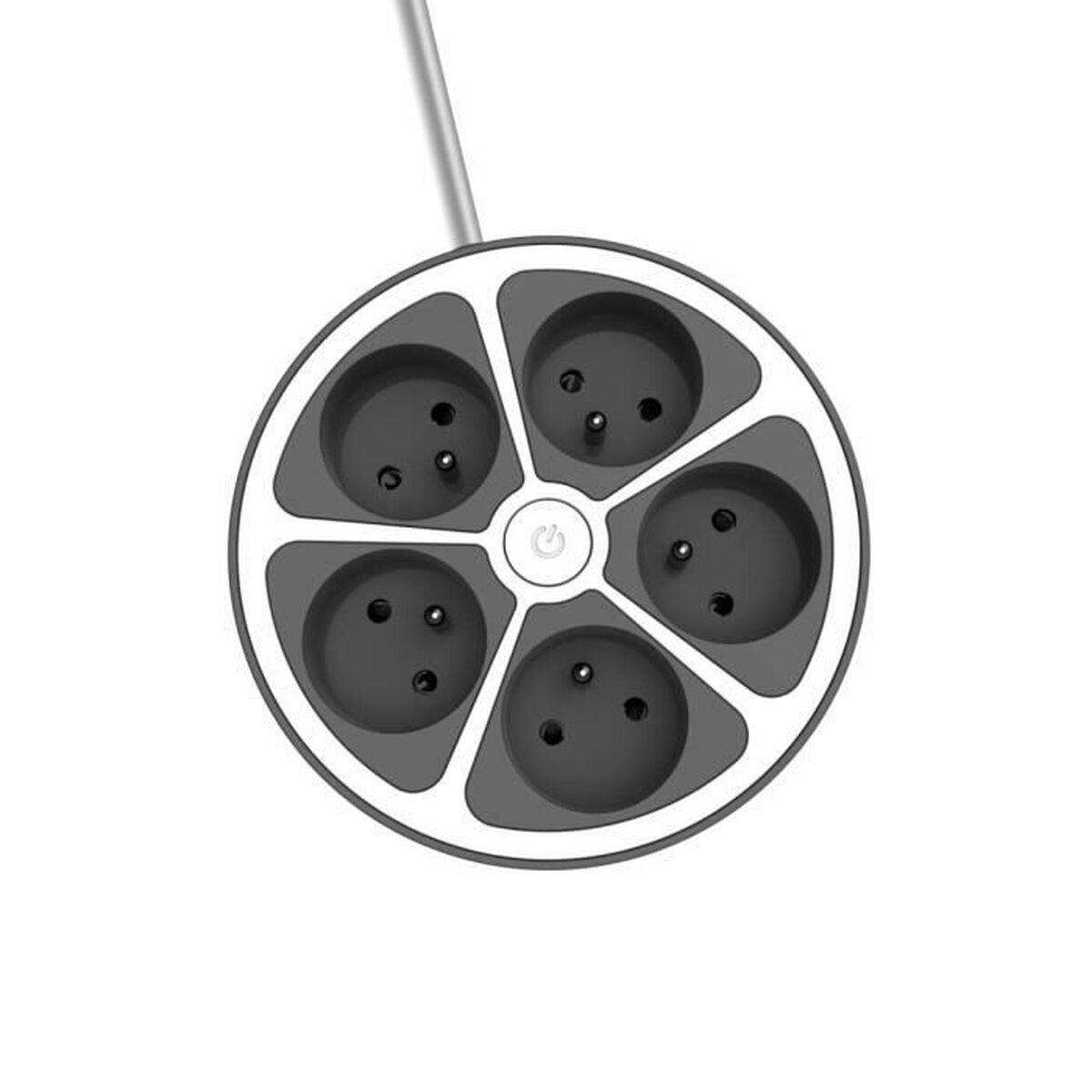 Picture of Power Socket - 5 Sockets with Switch Chacon (1,5 m)