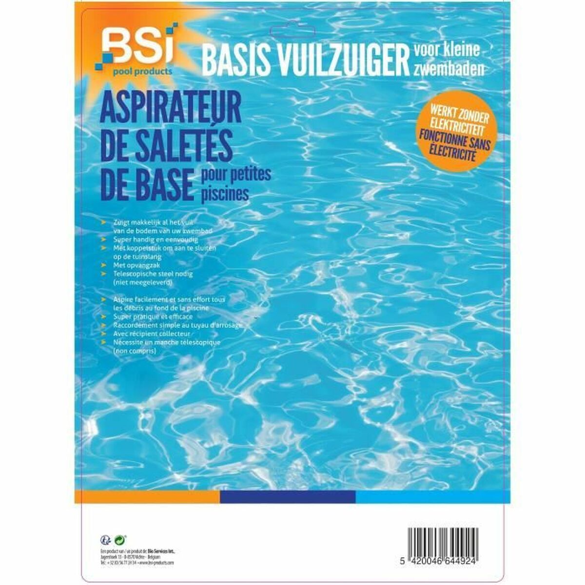Handmatige zwembadreiniger BSI 30 cm