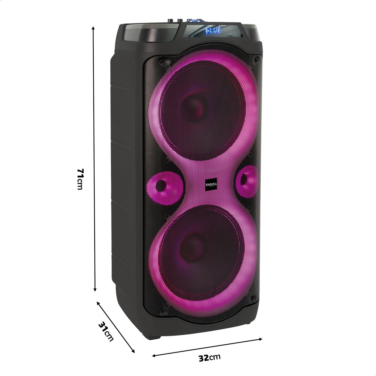Picture of Speakers Ibiza COLUMBA KARAOKE Black