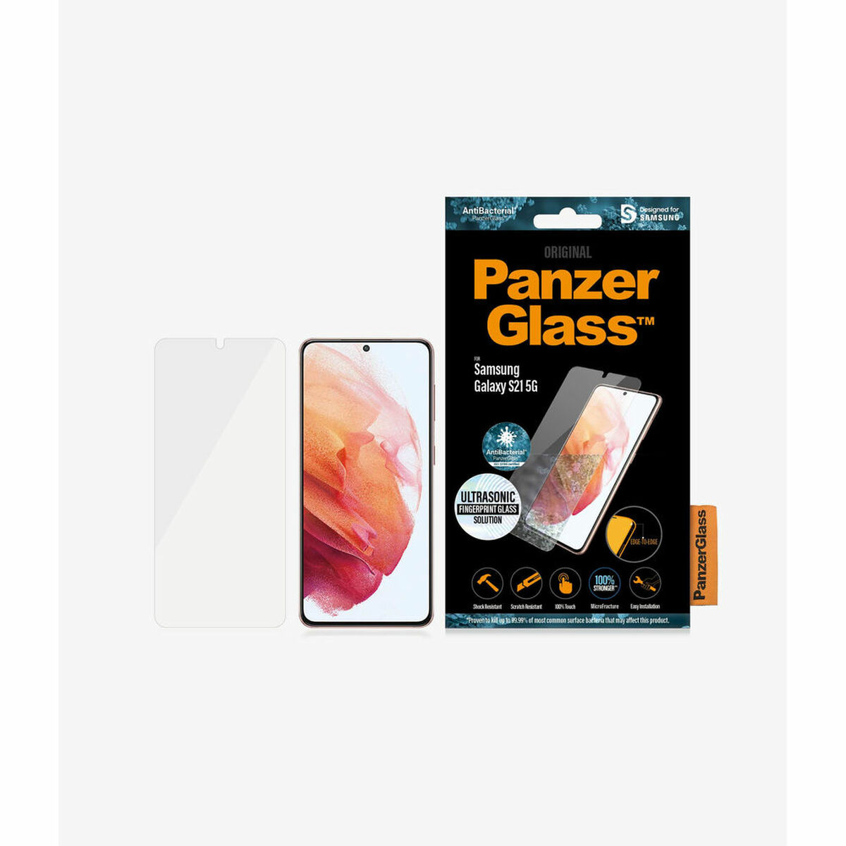 Obrazek Tempered Glass Screen Protector Panzer Glass 7269 Samsung Galaxy S21