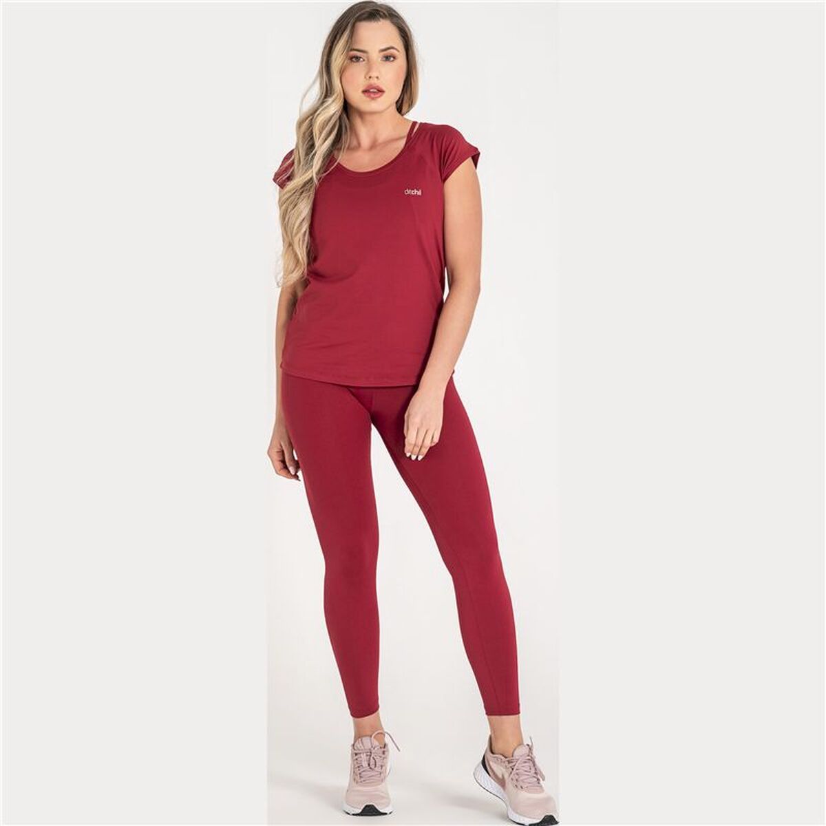 Dames-T-Shirt met Korte Mouwen Ditchil Fitness