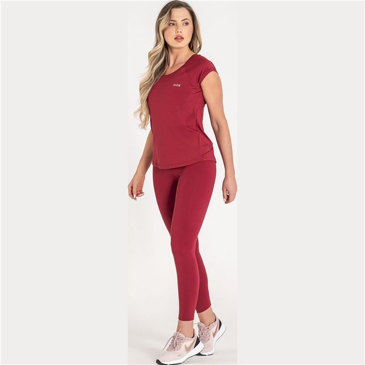 Dames-T-Shirt met Korte Mouwen Ditchil Fitness