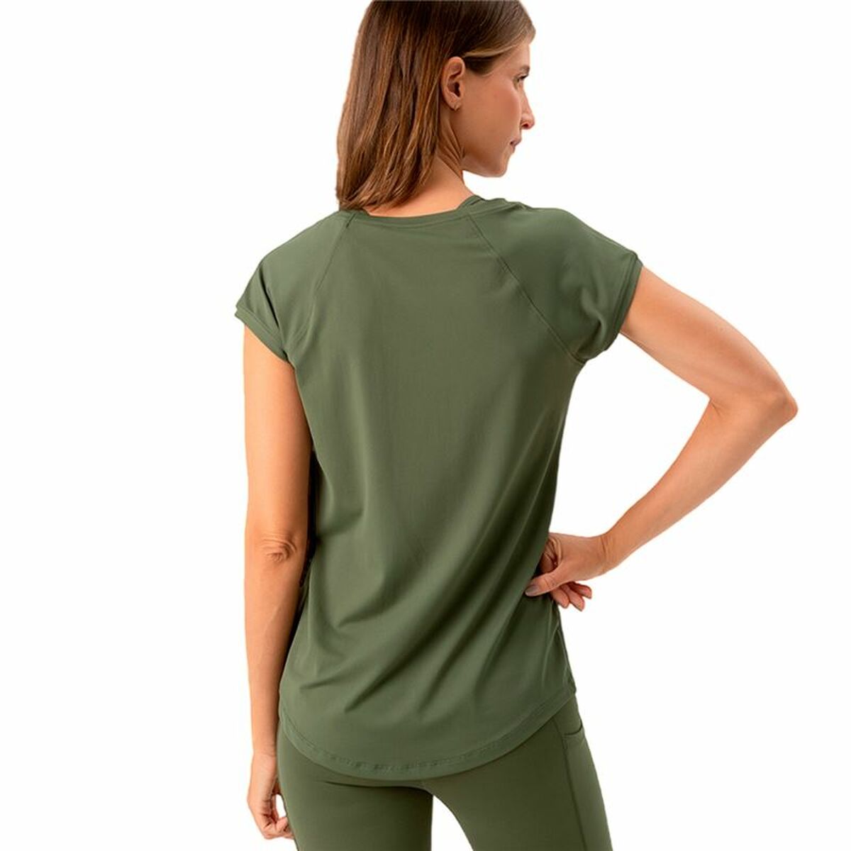 Image secondaire de T-shirt à manches courtes femme Ditchil TS1010-428 Olive (XL)