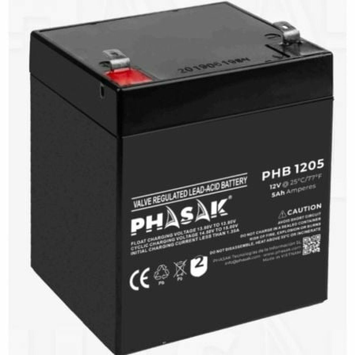 Afbeeldingen van Battery for Uninterruptible Power Supply System UPS Phasak PHB 1205