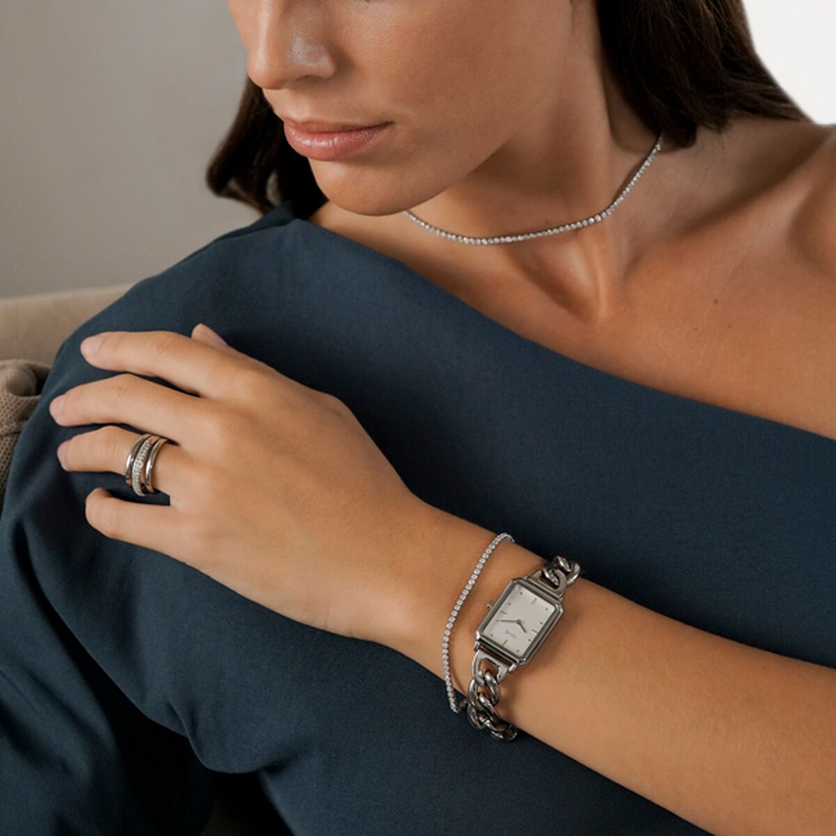 Armband Dames One Jewels OJSFB01S Zilverkleurig