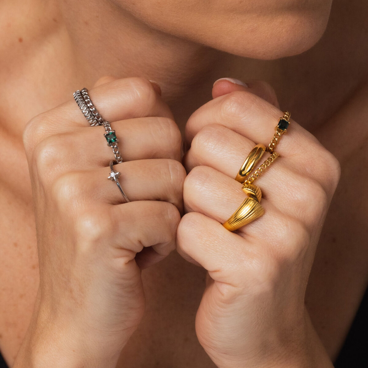 Ring Dames One Jewels OJNYR42G-7 Gouden 7