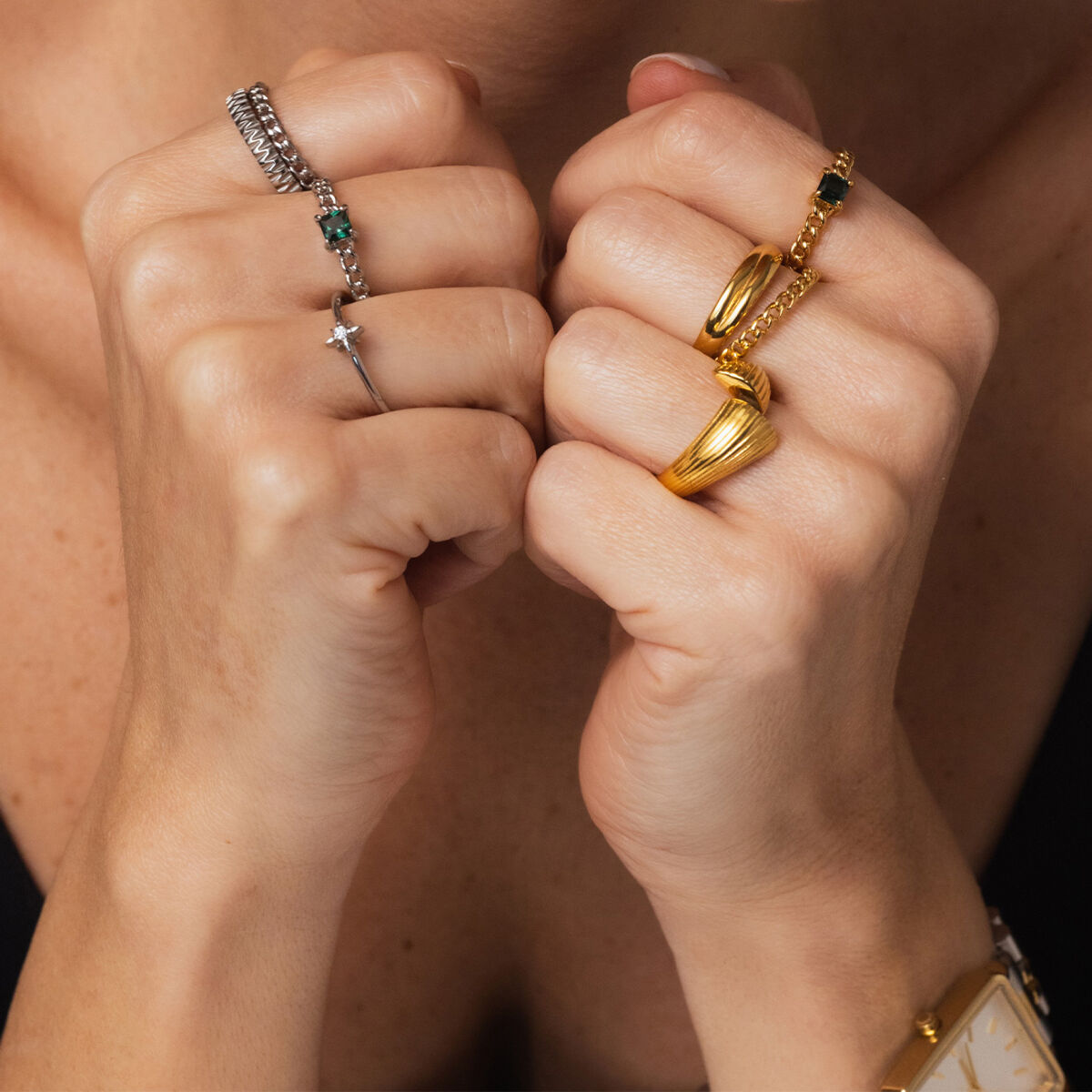 Ring Dames One Jewels OJBR05G-5 Gouden 5