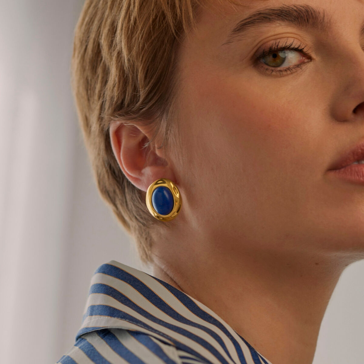 Oorbellen Dames One Jewels OJSE05D Gouden Blauw