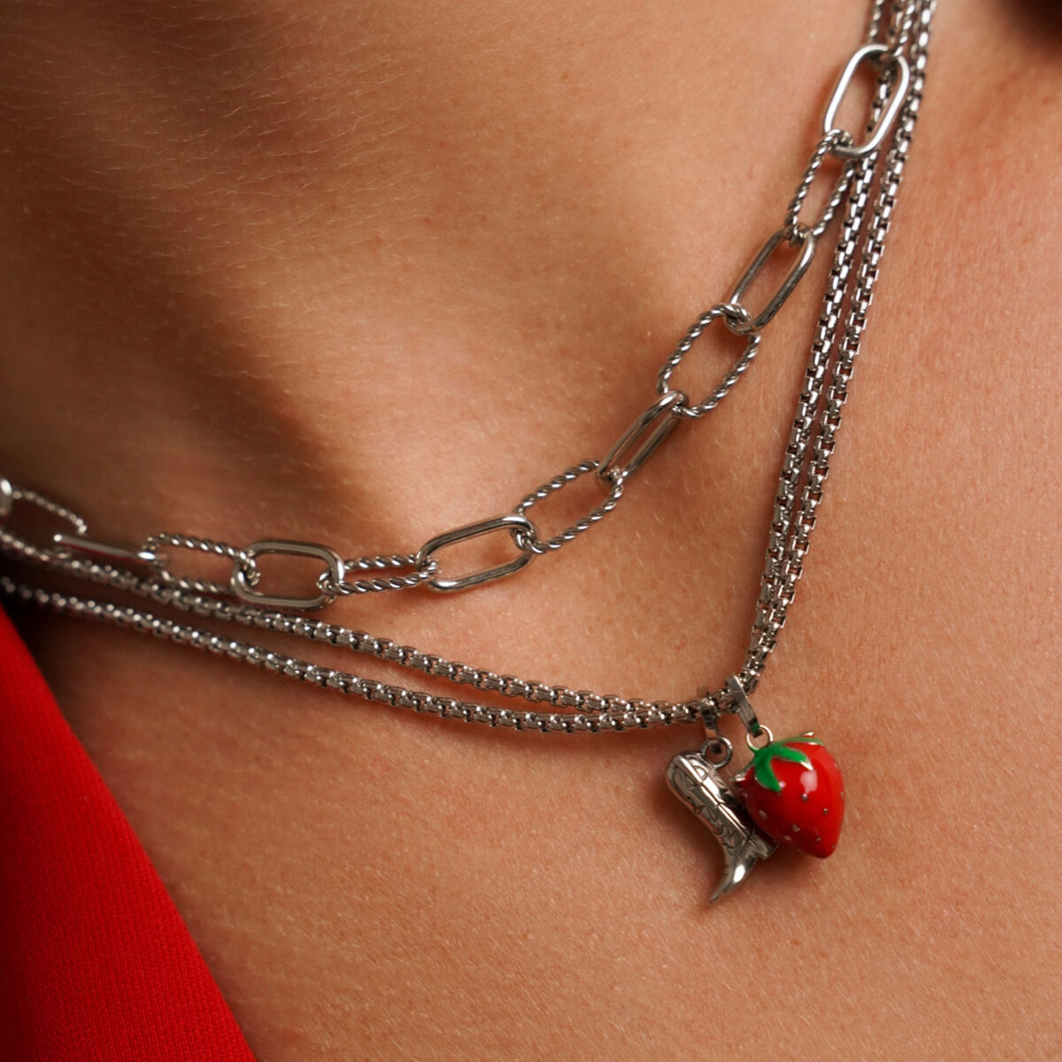Sieraad Dames One Jewels OJEBC746 Rood