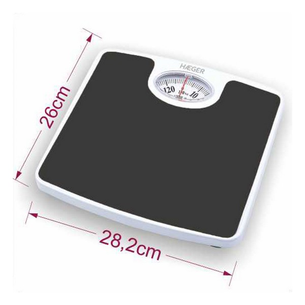 Analogue Scales Haeger Black/White 130 KG