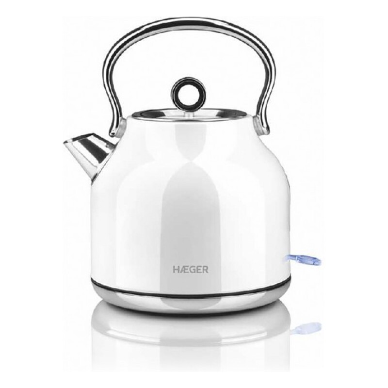 Water Kettle and Electric Teakettle Haeger Art Deco White 1,7 L 2200W