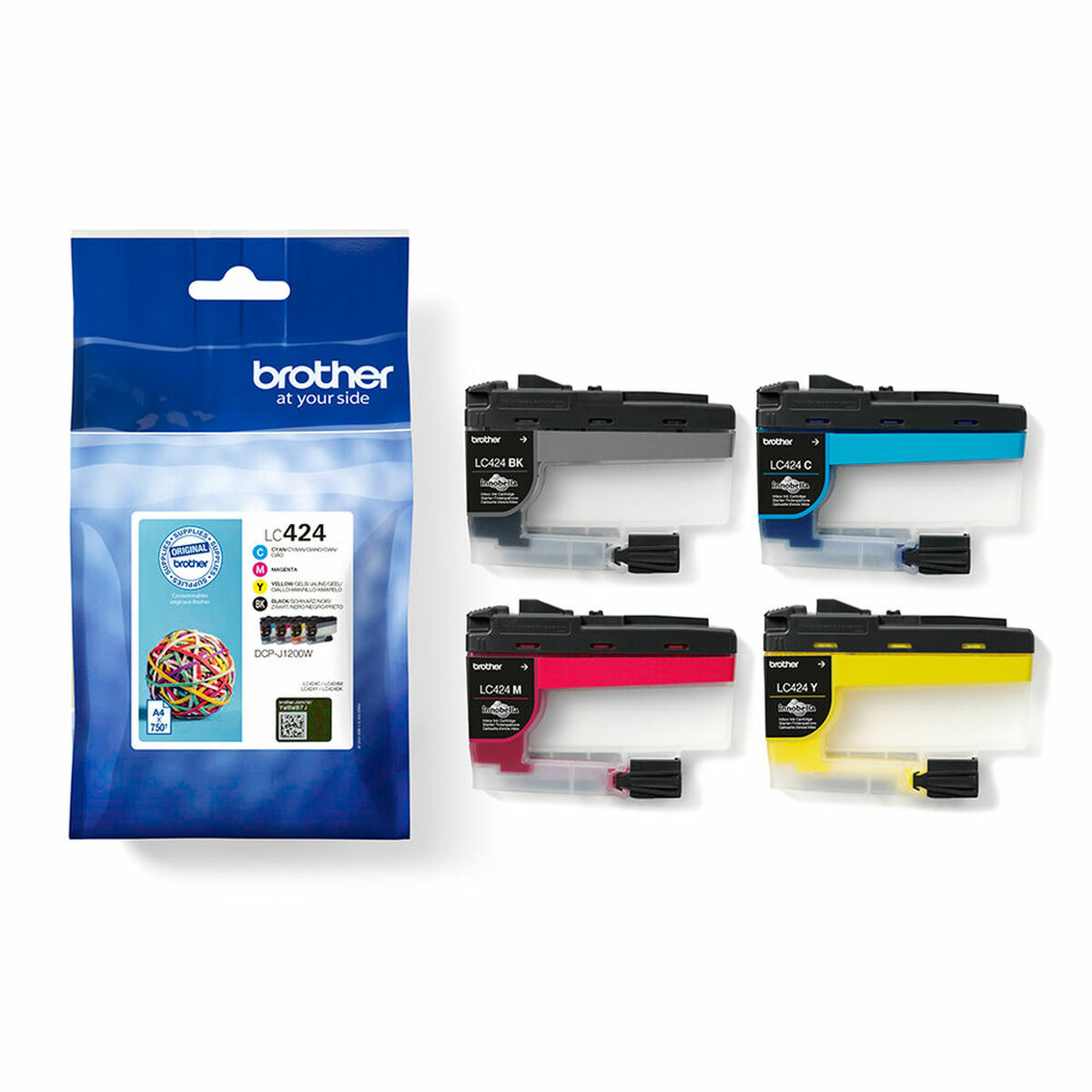 Bild von Original Ink Cartridge Brother LC424VAL Multicolour Black/Cyan/Magenta/Yellow