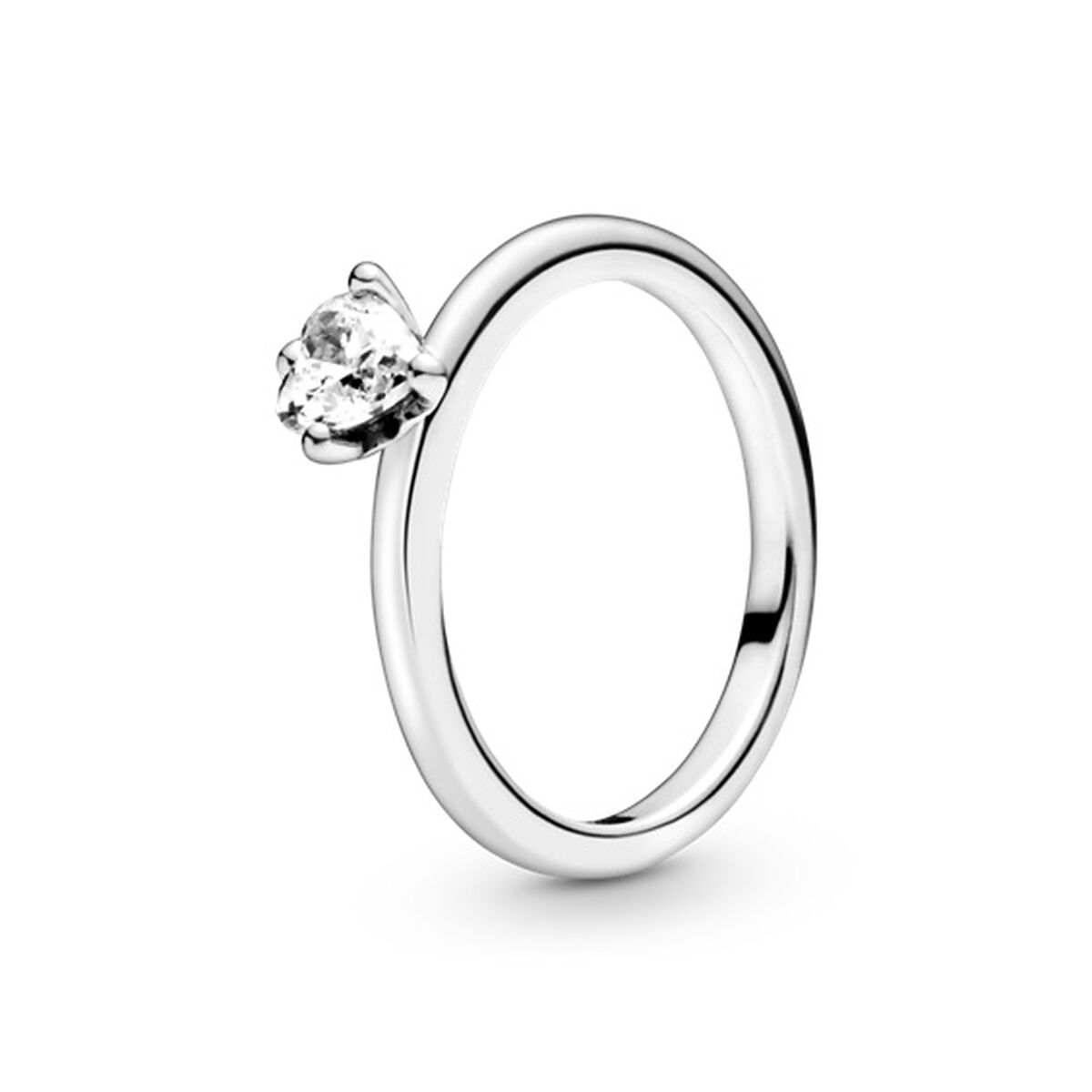 Dame ring Pandora CLEAR HEART SOLITAIRE - RING - STØRRELSE 48