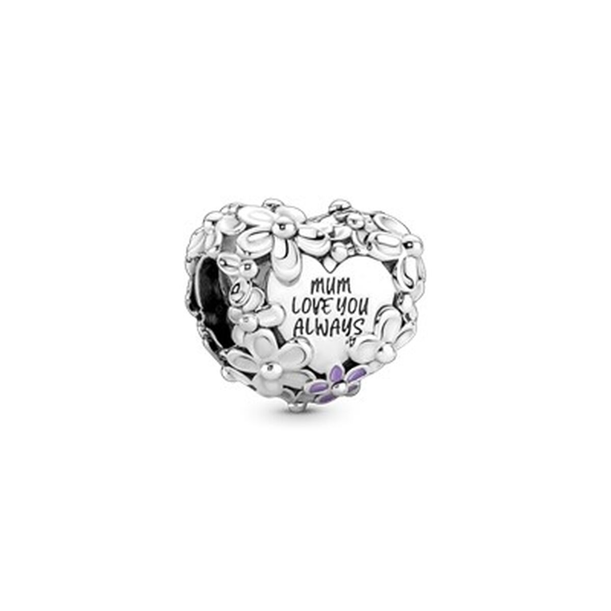 Perle de verre Pandora 791155C01 Argenté