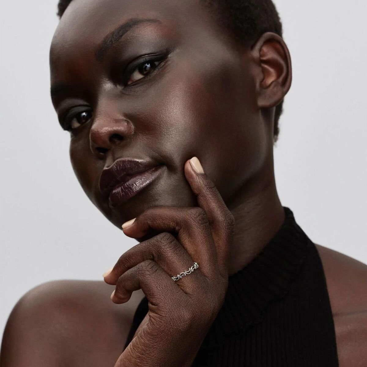 Pierścionek Damski Pandora 194258C00-52 12 Srebrzysty