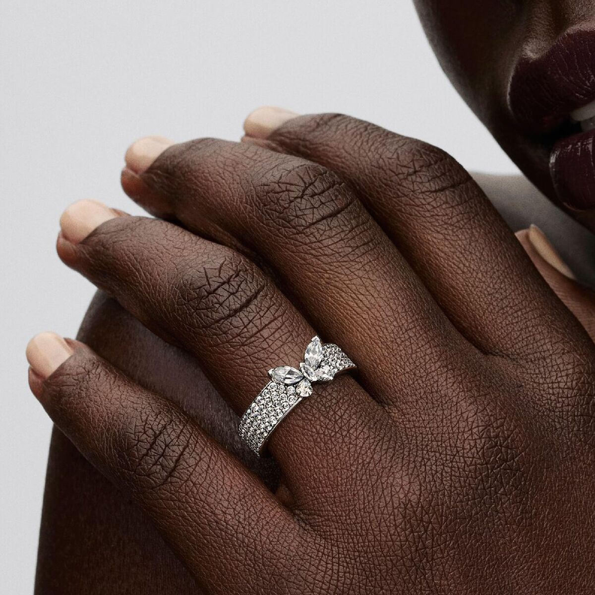 Pierścionek Damski Pandora 194270C01-54 14 Srebrzysty