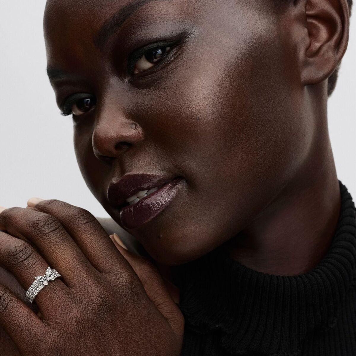 Pierścionek Damski Pandora 194270C01-54 14 Srebrzysty