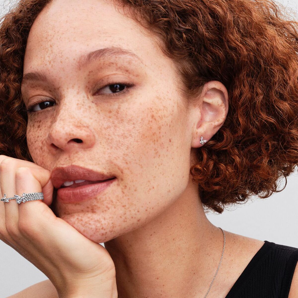 Pierścionek Damski Pandora 194270C01-54 14 Srebrzysty