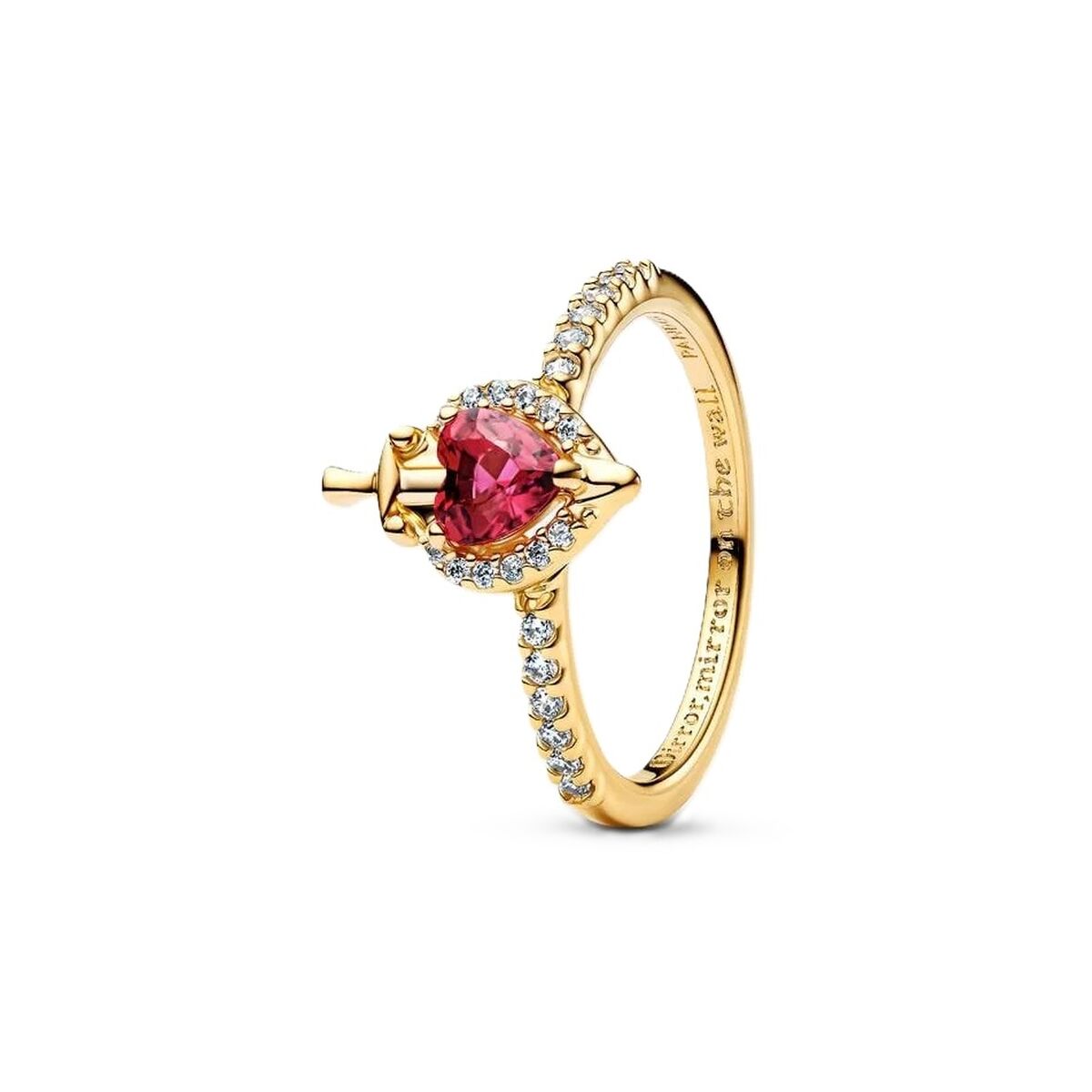 Ring Dames Pandora 163422C01-52 Gouden Roze