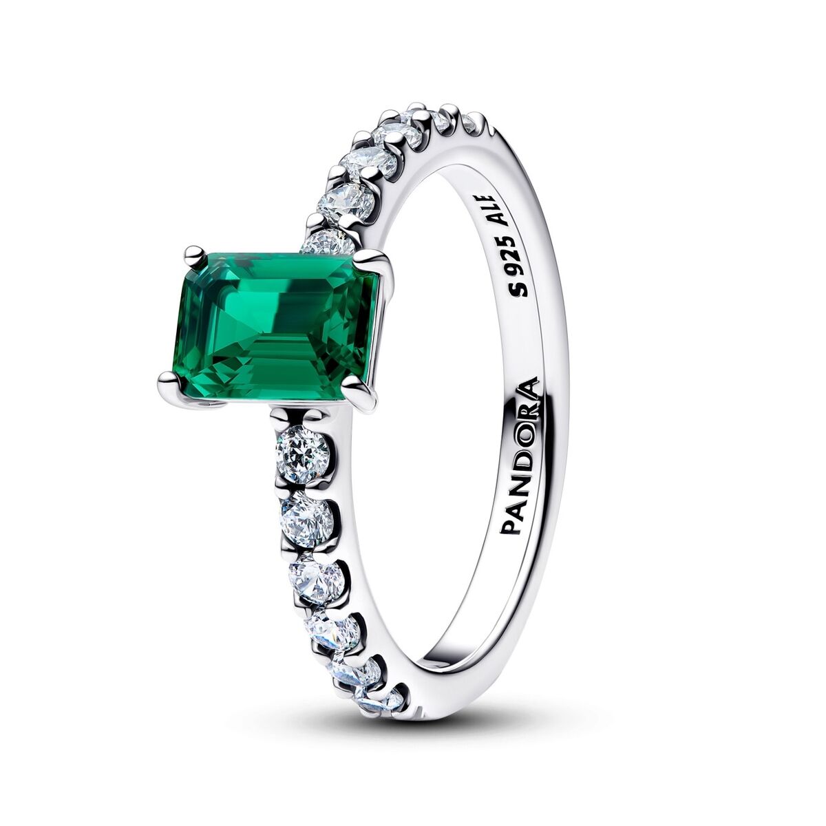 Ring Dames Pandora 194506C01-52 Zilverkleurig Groen 12