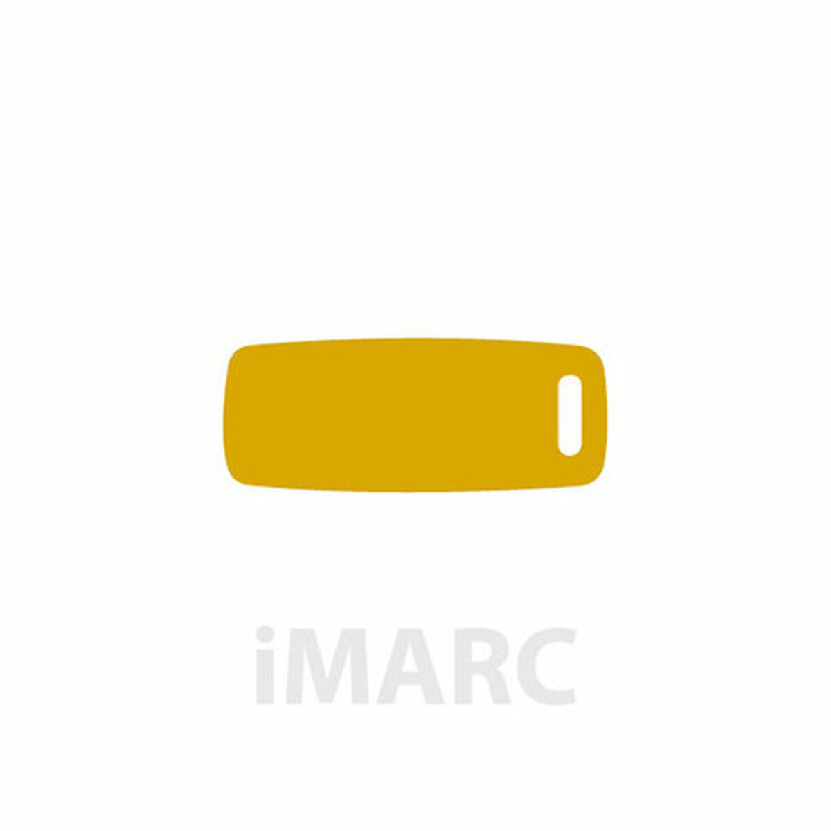 Identification plate for collar Imarc Baggage Yellow Golden, view 2