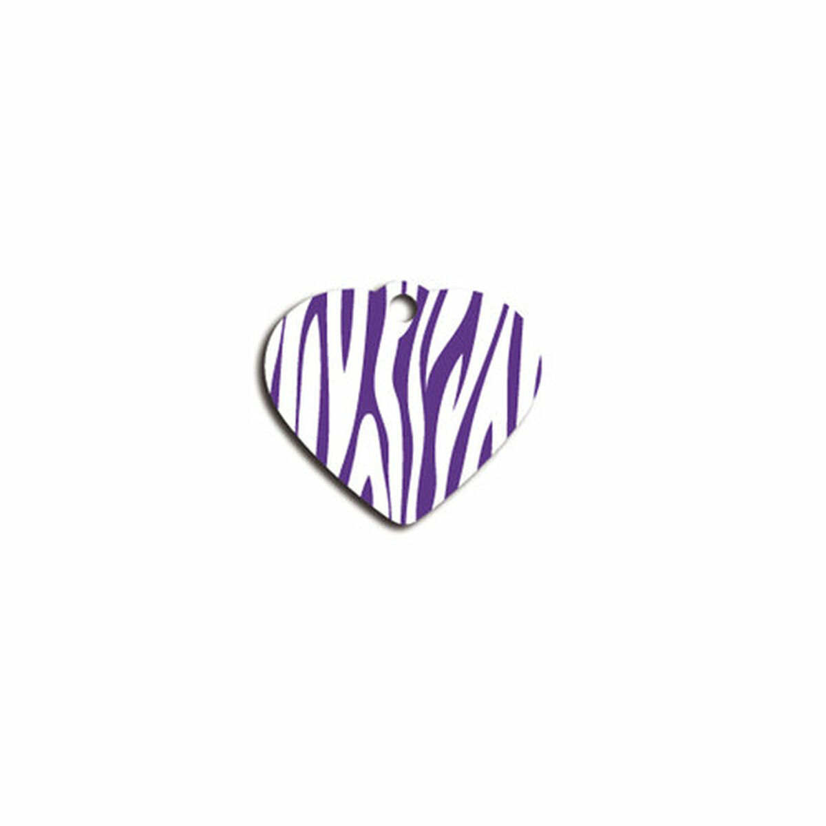 Identification plate for collar Imarc Heart Zebra Lilac, view 2