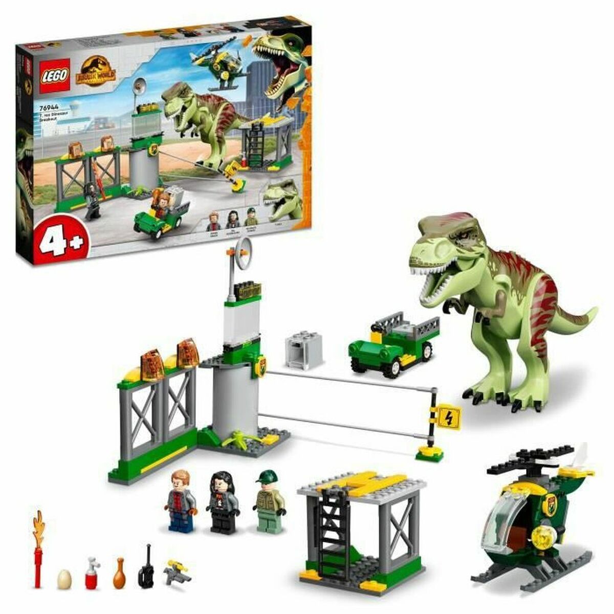 Playset Lego 76944 Jurassic World T-Rex Escape (140) (140 Pièces)